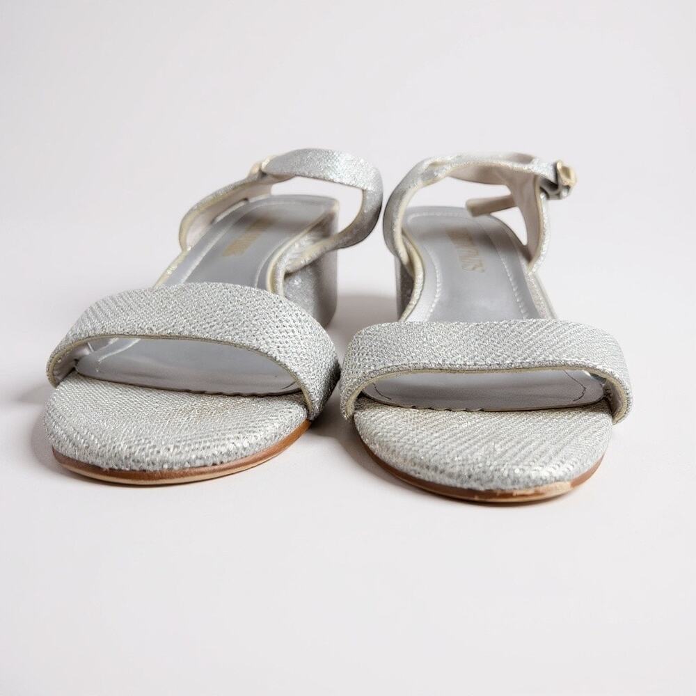 Dream Pairs Women Silver Sparkle 2 1/2 Chunky Heel Shoe sz 7.5 US 38.5 EU 5.5 UK - Picture 7 of 11